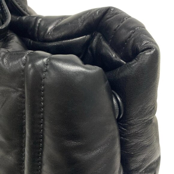 Auth PRADA Nappa Bomber BN2647 Black Leather Tote Bag - Picture 13 of 16